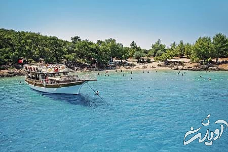 جزیره کلئوپاترا در مارماریس مارماریس,مکانهای دیدنی ترکیه,جزیره کلئوپاترا